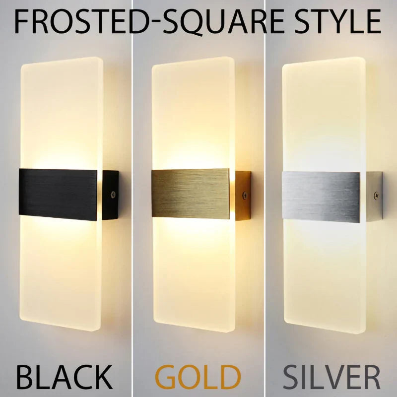 Decorbites™ Acryl-Touch-Sensor-LED-Wandleuchte, moderne Wandlampen, 6W Innenbeleuchtung für die Hausdekoration