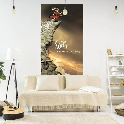 DecorBites™ KORNS Band Tapestry: Vintage Bedroom Decor Aesthetic Room Art
