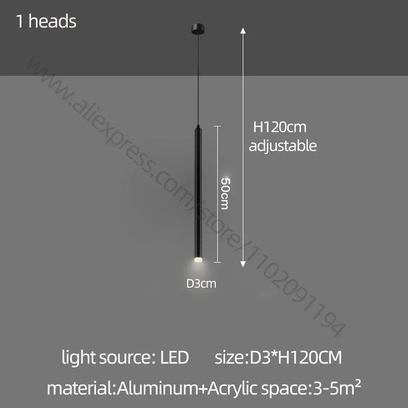 Cylindrical Glossy Chandelier