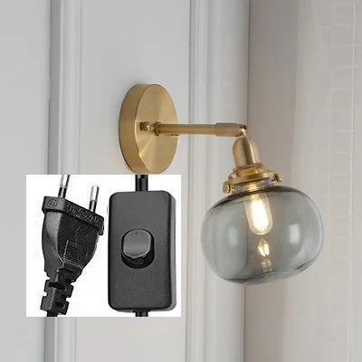 Decorbites™ Glas-Kugeln-Wandleuchte Moderne Wandlampe Treppenlicht für Schlafzimmer Badezimmer Spiegel