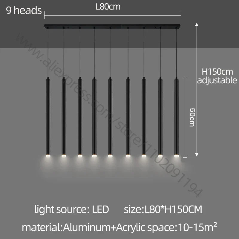 Cylindrical Glossy Chandelier