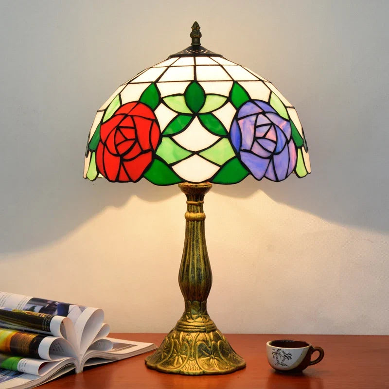 Decorbites™ Libelle Tiffany Bleiglas Tischlampe Vintage Schreibtisch Restaurant Schlafzimmer Beleuchtung