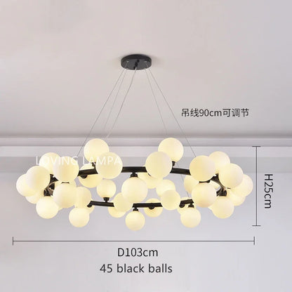 Decorbites™ Glas-Kugeln-LED-Hängelampe, moderne runde Design für Heimdekoration-Beleuchtung