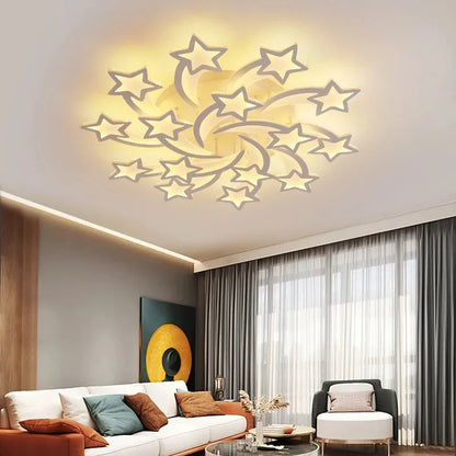 Decorbites™ LED-Akrylfarbenes Kronleuchter mit Fernbedienung für Schlafzimmer, Esszimmer und Wohnzimmerbeleuchtung
