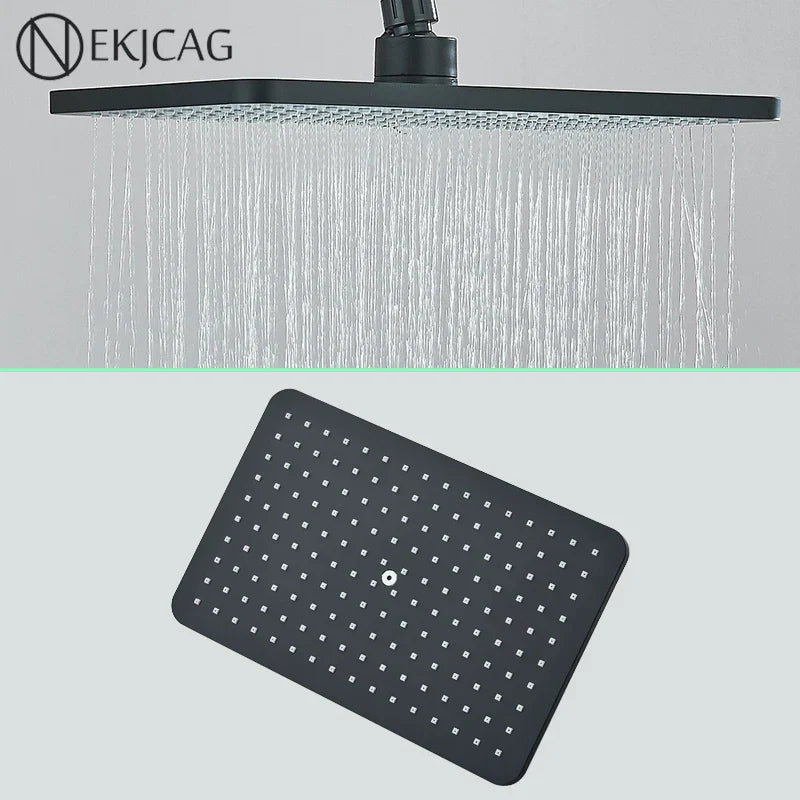Decorbites™ Große Durchfluss Decken-Duschkopf | 360° Drehung | Hoher Druck Regenschauer