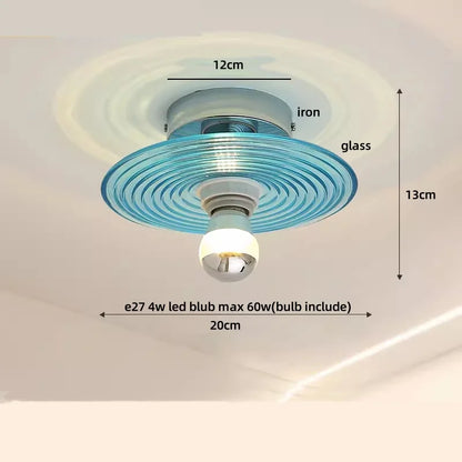 DecorBites™ Crystal Glass LED Ceiling Lamp Modern Luxury Interior Lighting Fixture