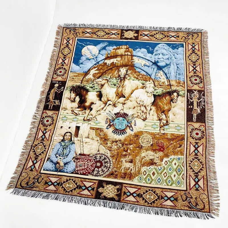 Decorbites™ Jacquard-Sofadecke - Vielseitige Picknickmatte für draußen & Bettüberwurf