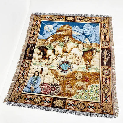 Decorbites™ Jacquard-Sofadecke - Vielseitige Picknickmatte für draußen & Bettüberwurf