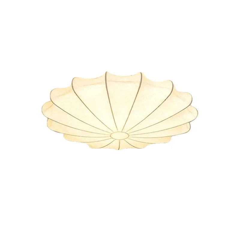 Decorbites™ Sahne-Seiden-LED-Deckenleuchte für Wohnzimmer und Schlafzimmer, nordischer minimalistischer Stil