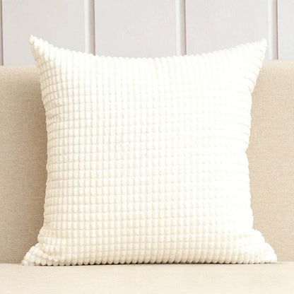 Decorbites™ Kordflanell Maiskorn-Muster Kissenbezug Einheitsfarbe Dekokissen-Hülle 40/45/50/55/60 cm
