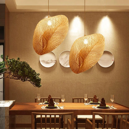 Decorbites™ Bambus-Leuchter: Handgefertigte LED-Hängeleuchte für Wohn- und Esszimmer.withOpacity