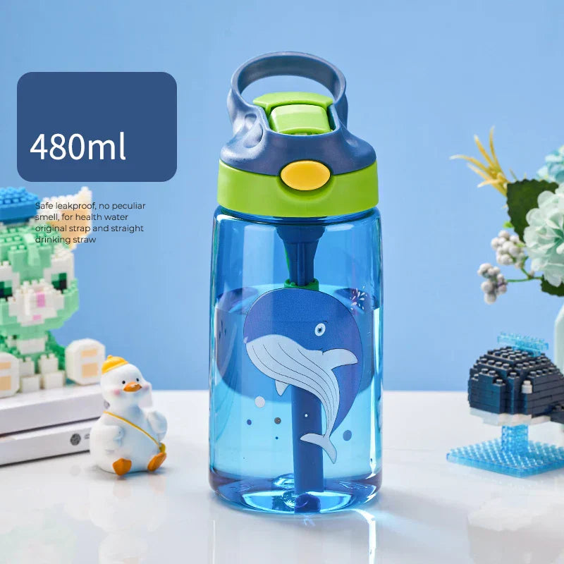Decorbites™ Kinder Anti-Fall-Strohhut-Becher - Tragbare Wasserflasche für Schule & Sommer