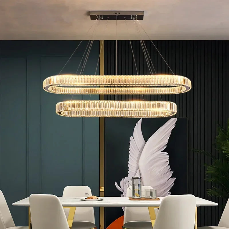 Decorbites™ Crystal-LED-Kronleuchter: Moderne Luxusbeleuchtung für Wohn- und Esszimmer