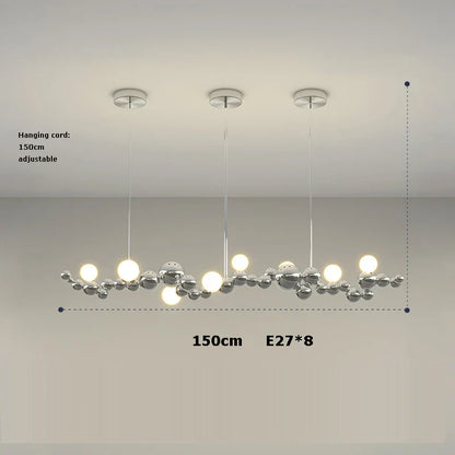 Decorbites™ Dimmbare LED-Hängeleuchte für das Wohnzimmer - Gold Silber Leuchte