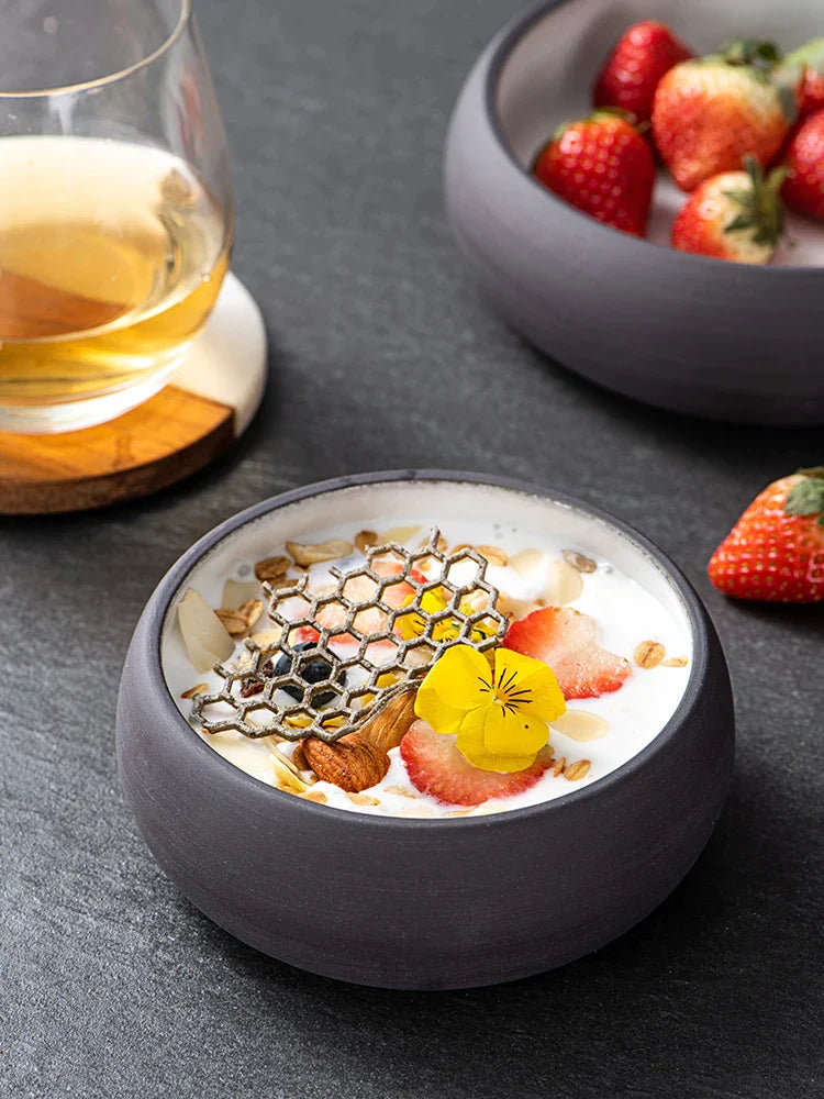 Decorbites™ Japanische Keramik-Runde Schüssel - Restaurant-Tischgeschirr und Haushalts-Snack-Frucht-Dessert-Schüssel