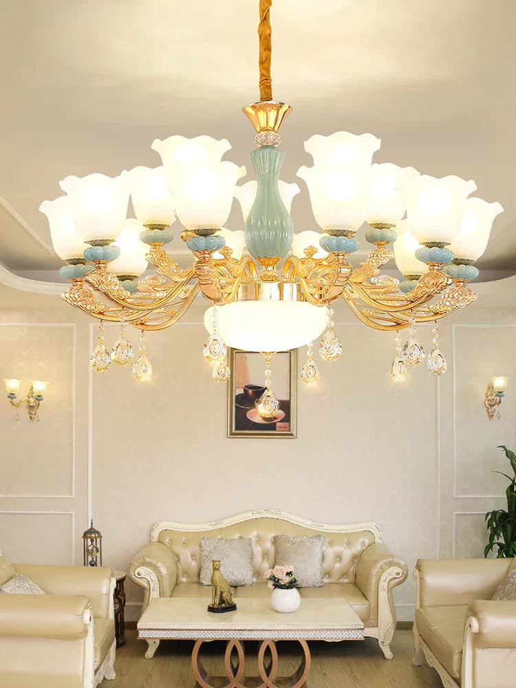 Modern European Chain Chandelier