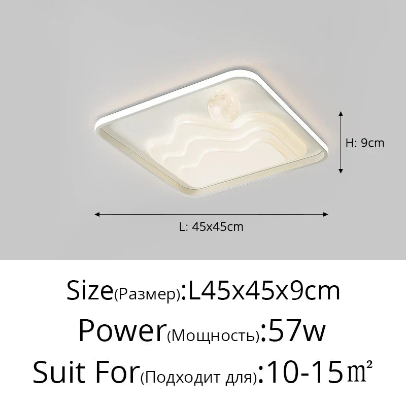 White Modern LED Chandelier