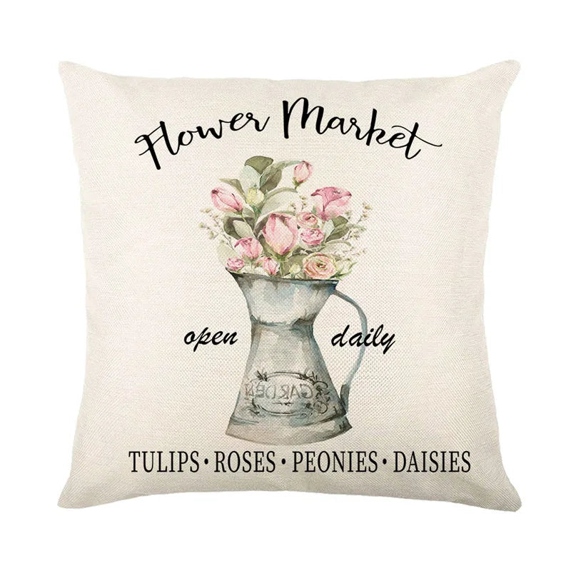 Lavender Linen Pillowcase