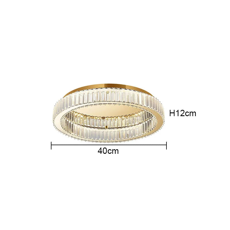 Decorbites™ Kristallkreis-Deckenleuchter: Moderne LED-Innenbeleuchtung für Wohnzimmer, Schlafzimmer und Arbeitszimmer