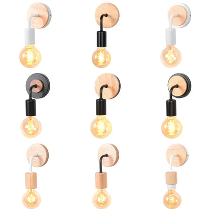 Decorbites™ Industrielle LED Wandlampe Retro-Loft-Lampe E27 Eisenlampenschirm Wandleuchte