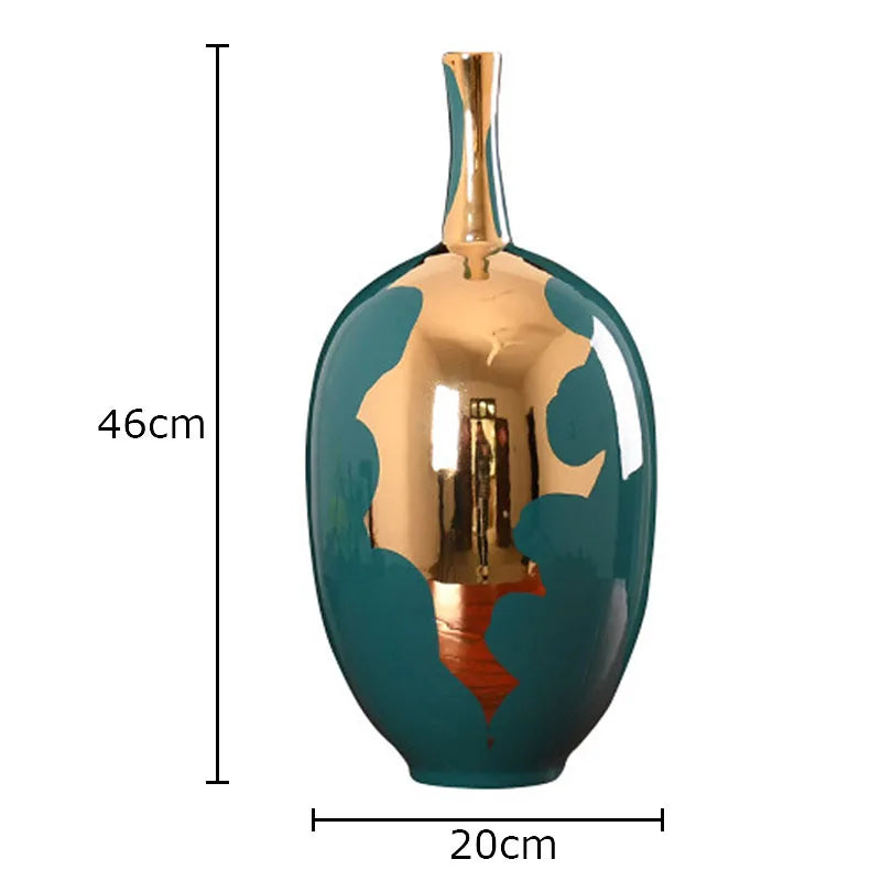 Gold Modern Ceramic Vase