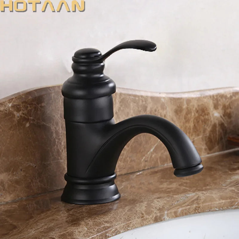 Hot selling . 6" Antique Brass Basin Faucets Crane Sink Basin Water Mixer Tap torneira YT-5065