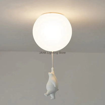 Decorbites™ Kinder-Karikatur-Panda-Eisbär-Deckenleuchte für Jungen- und Mädchen-Schlafzimmer
