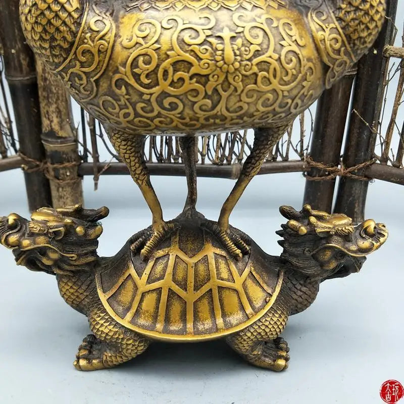 Decorbites™ Drachen-Schildkröten-Kranich-Räuchergefäß-Kollektion zur Heimdekoration