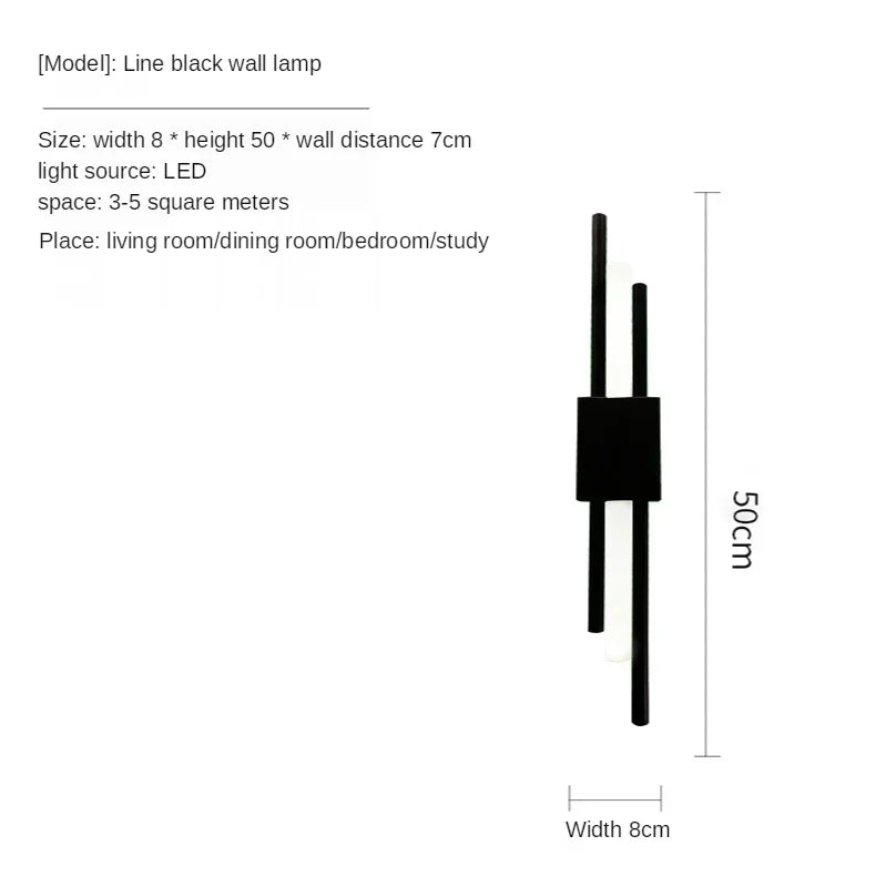 Decorbites™ Gold LED Wandlampe | Moderne nordische Schlafzimmer Wohnzimmer Innenbeleuchtung