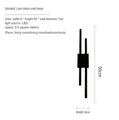 Decorbites™ Gold LED Wandlampe | Moderne nordische Schlafzimmer Wohnzimmer Innenbeleuchtung