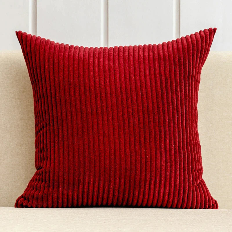 Decorbites™ Kordstoff gestreiftes Kissenbezug 30-60 cm weich bequem Deko-Kissenbezug für Zuhause