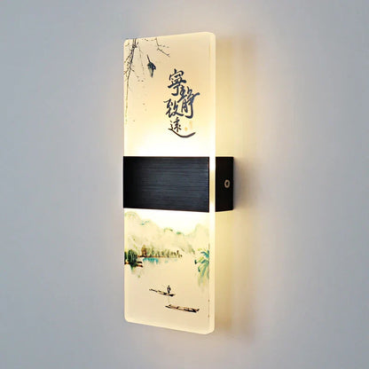 DecorBites™ Acrylic Shade LED Square Wall Lamp for Home Decor