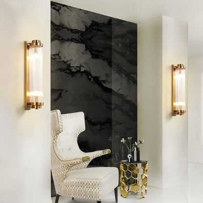 DecorBites™ Crystal Wall Lights: Modern Minimalist LED Wall Sconce for Home, Living Room, Bedroom
