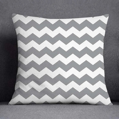 DecorBites™ Geometric Floral Print Lumbar Pillow Case 45X45cm Sofa Cushion Cover