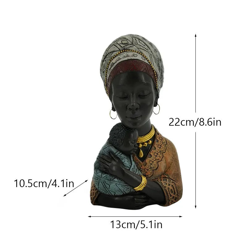 Decorbites™ Afrikanische Schönheitsfiguren: Moderne Kunsthandwerke für die Dekoration von Zuhause & Büro