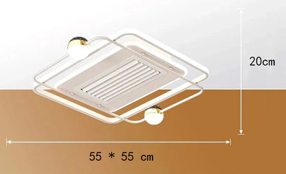 Decorbites™ Kinderzimmer-Deckenventilator mit Fernbedienung und modernem LED-Licht
