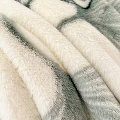DecorBites™ Cozy Winter Plush Pillowcase: Nordic Printed Milk Velvet Soft Home Decor