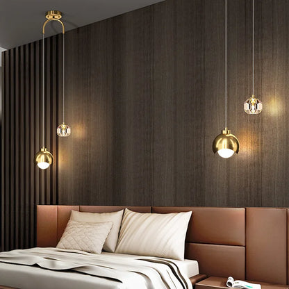 Decorbites™ Glas-Kugelleuchter-Hängeleuchte für luxuriöses Wohnzimmer, Schlafzimmer, Hotelvilla