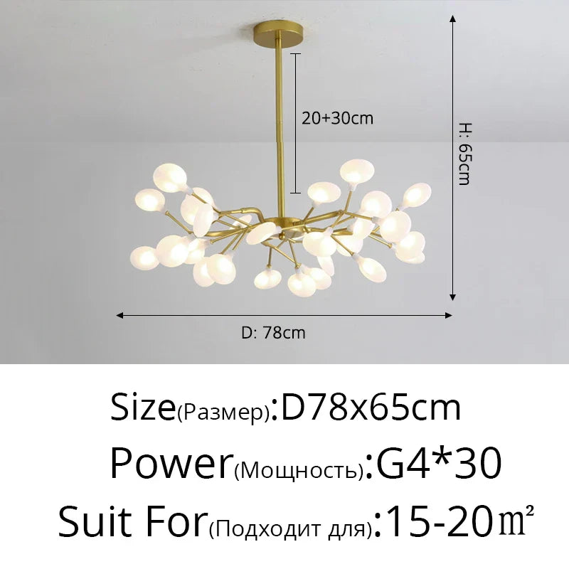 Decorbites™ LED-Leuchter Glühwürmchen: Moderne nordische Deckenleuchten für luxuriöse Wohnraumausstattung