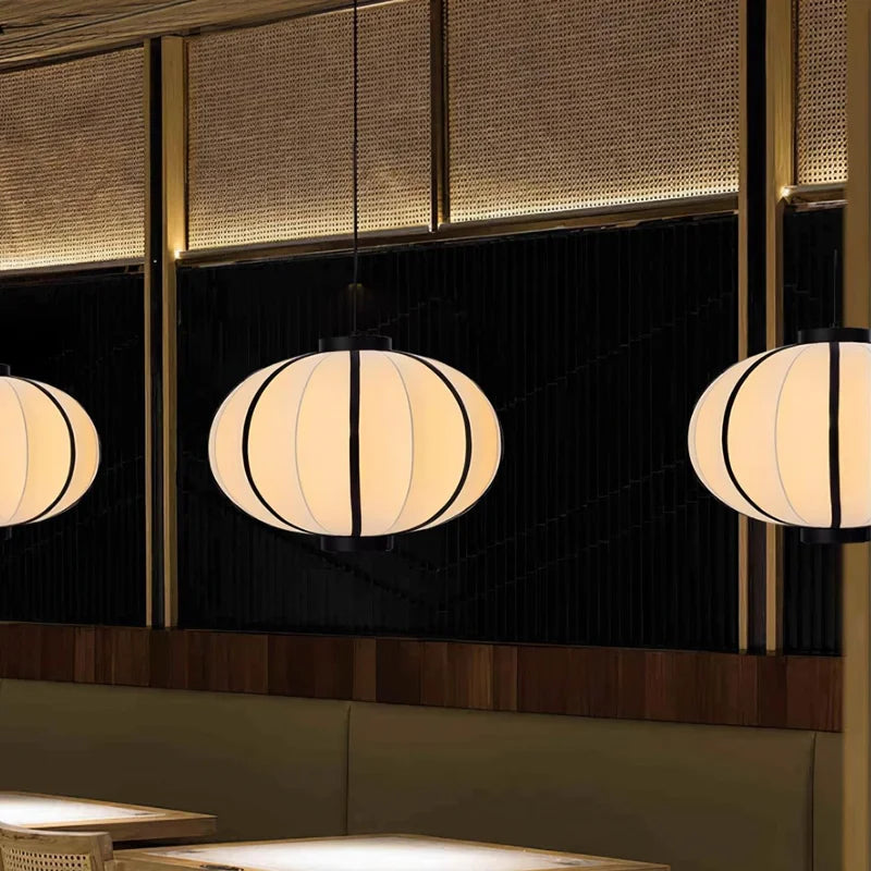 Decorbites™ Dänische Pendelleuchte Minimalistische Laterne UFO-Lampenschirm Rustikaler Stofflampenschirm