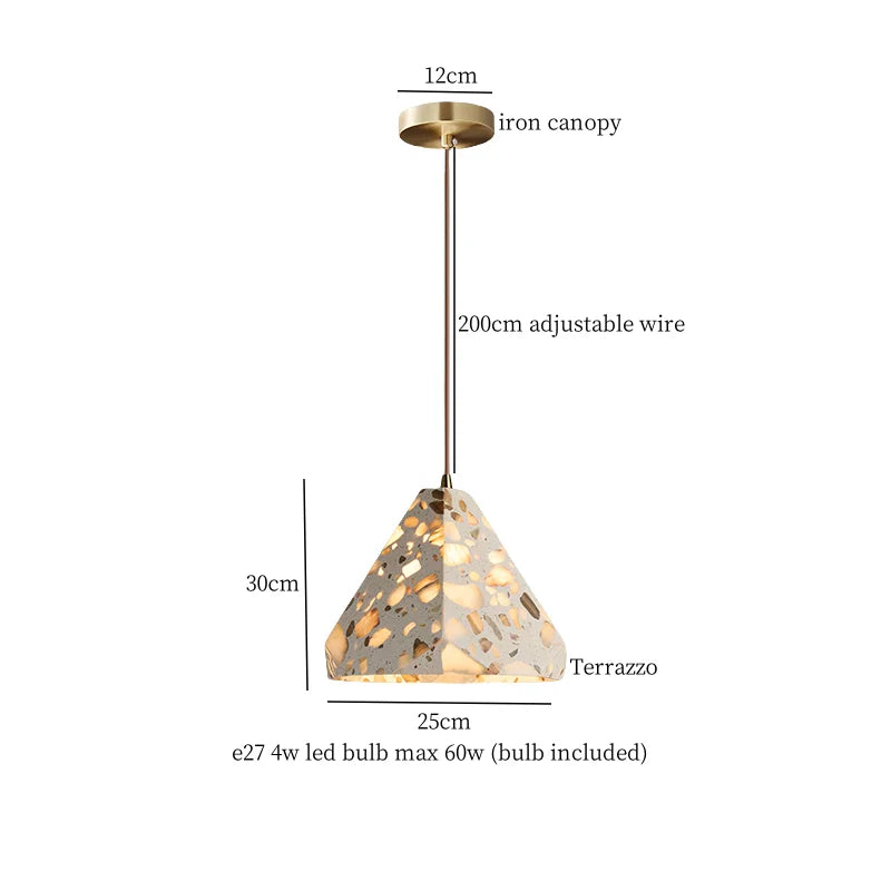 DecorBites™ Green Marble LED Pendant Light - Modern Nordic Interior Lighting Fixture