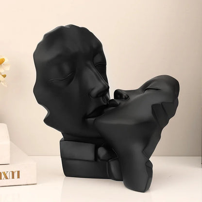 Decorbites™ Abstrakte Gold-Kopf-Paar-Skulptur, Hochzeitsgeschenke & Wohnraumdekoration