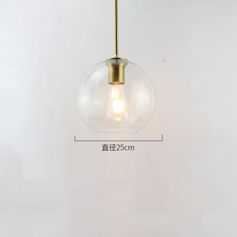 DecorBites™ Glass Ball LED Pendant Lights for Chic Home Decor and Lighting