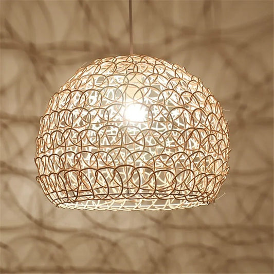 Decorbites™ Handgewebte Rattan-Hängeleuchter Bambus Moderne Wohnzimmer-Dekoration