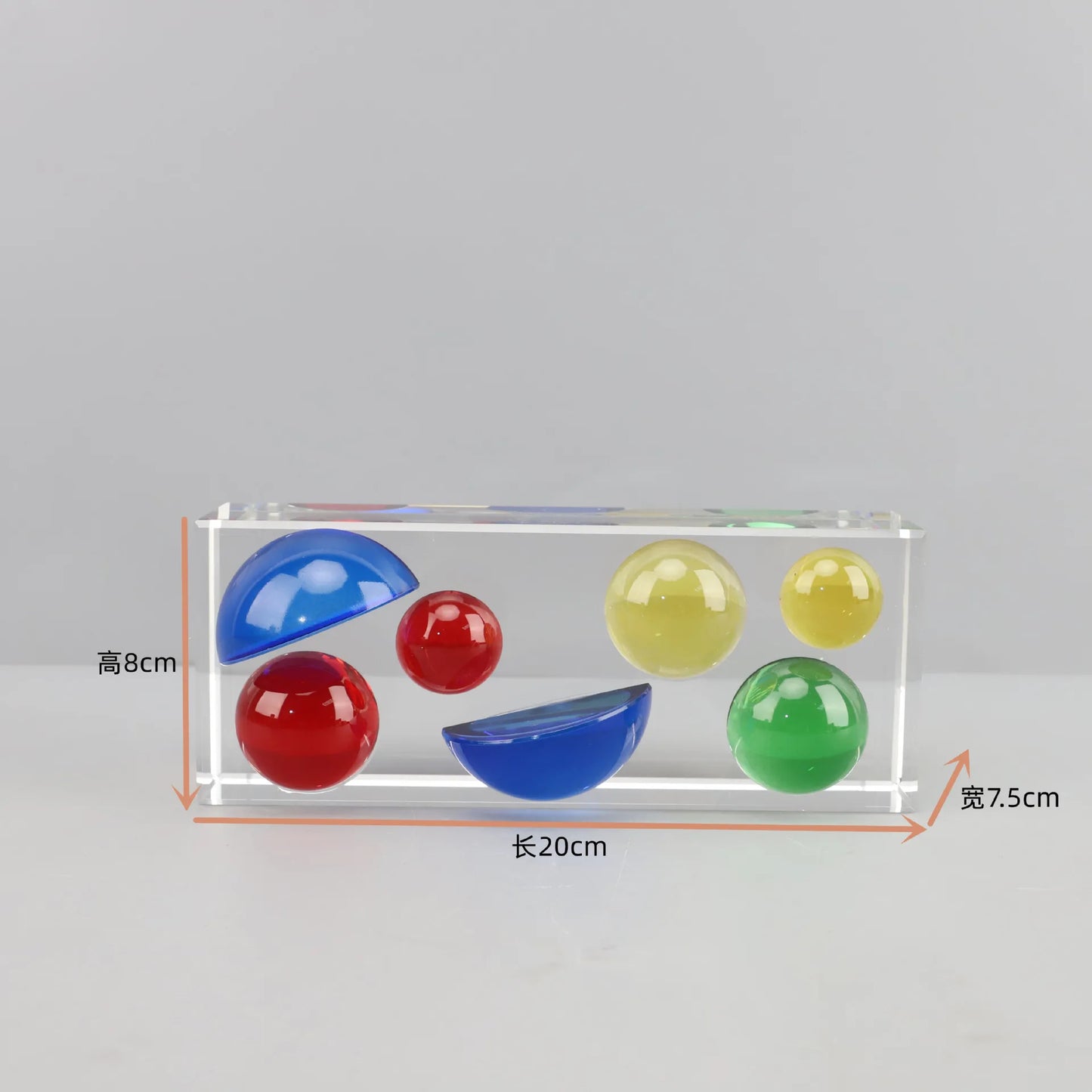Decorbites™ Kristall-Farbenkugel Halbrunde Ornament - Heimdekoration-Zubehör