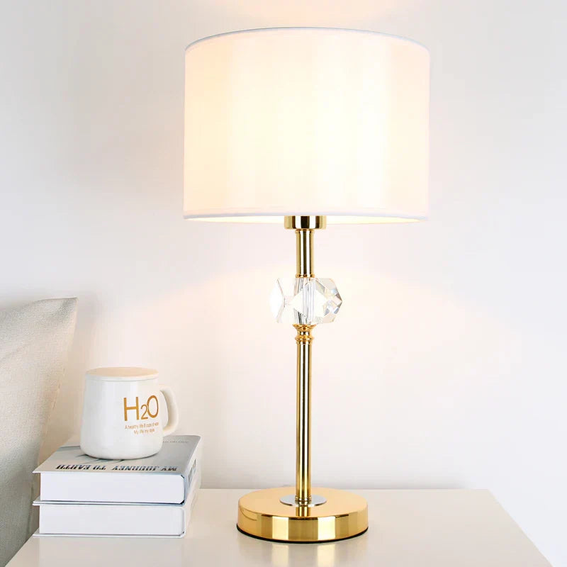 Golden Crystal Bedside Lamp