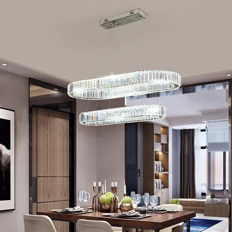 Decorbites™ Crystal-LED-Kronleuchter: Moderne Luxusbeleuchtung für Wohn- und Esszimmer