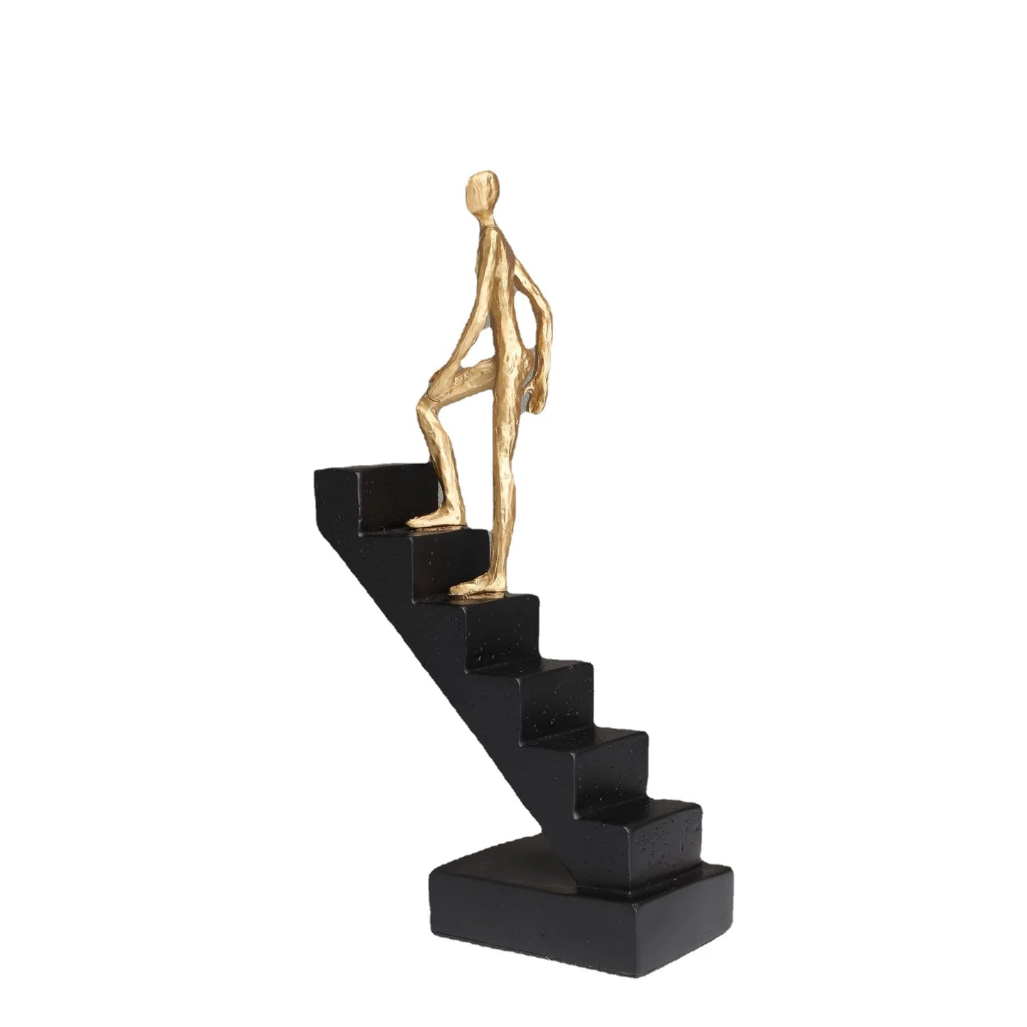 Decorbites™ Goldener Mann-Kletterer-Treppenhaus-Abstrakte-Skulptur-Heimdekoration-Ornamente