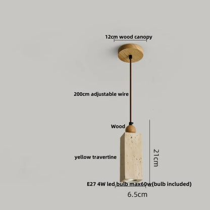 Decorbites™ Glasball-LED-Hängeleuchte für Kaffee-, Wohn- und Esszimmer mit natürlichem Holz und Stein