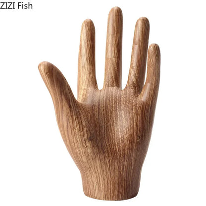 Decorbites™ Handflächenskulptur aus Harz Dekorationshandwerk Charakterstatue Raumdekoration